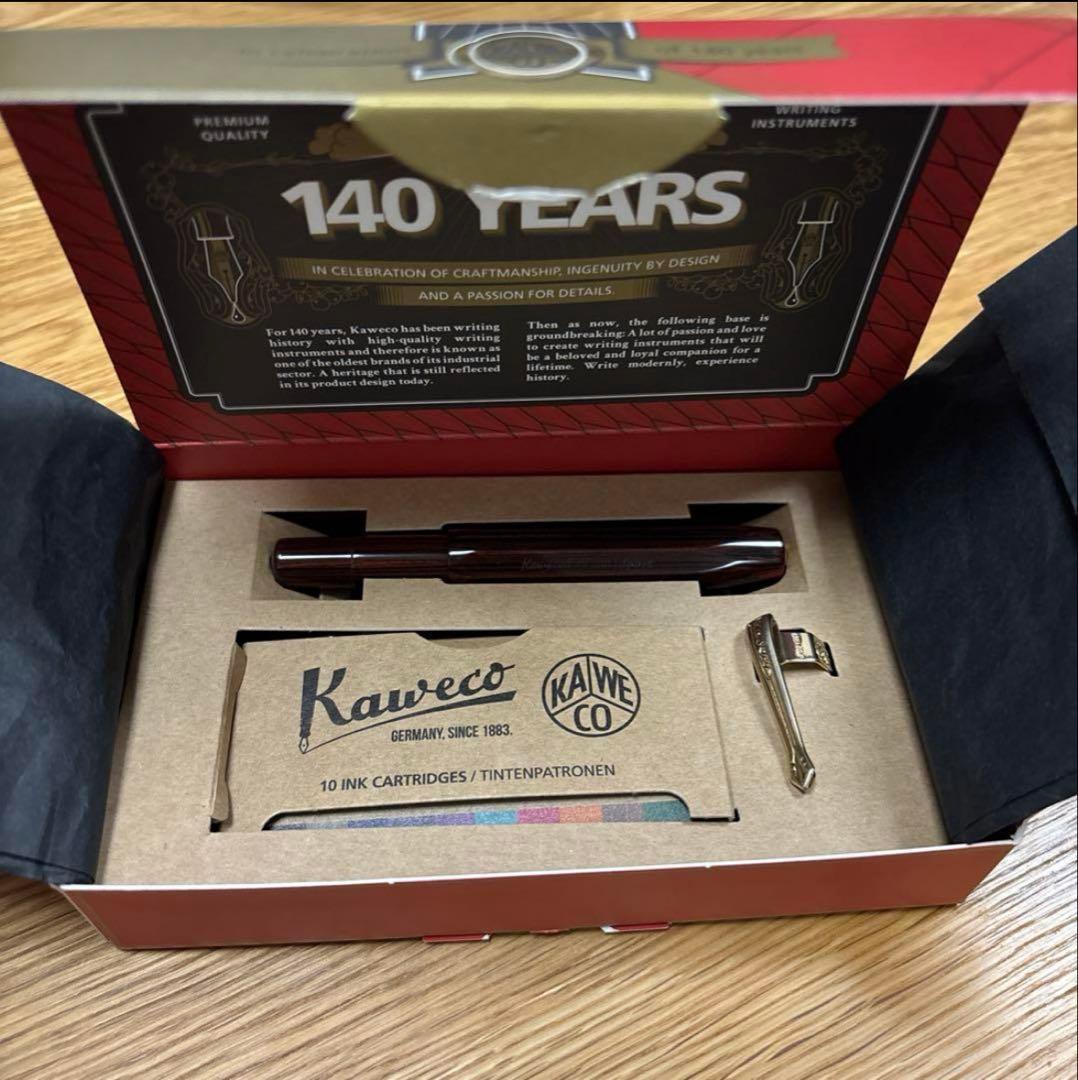 KAWECO カヴェコ 万年筆 エボナイト スポーツ 14K EF 極細 限定